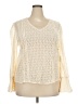 Hinge Ivory Long Sleeve Blouse Size XXL - photo 1