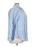St. John's Bay 100% Cotton Stripes Blue Long Sleeve Button-Down Shirt Size XXL - photo 4