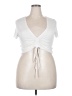 Unbranded White Short Sleeve Top Size XXL - photo 1
