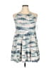 Nordstrom 100% Rayon Tie-dye Blue Cocktail Dress Size XL - photo 1