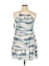 Nordstrom 100% Rayon Tie-dye Blue Cocktail Dress Size XL - photo 2