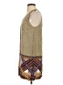 Madison Marcus 100% Silk Print Brown Casual Dress Size S - photo 5