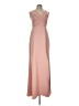 Bari Jay 100% Polyester Solid Pink Cocktail Dress Size 12 - photo 1