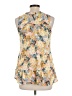 Floreat 100% Rayon Yellow Tank Top Size 10 - photo 2