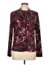 111 STATE 100% Polyester Paisley Burgundy Long Sleeve Blouse Size L - photo 1