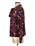 111 STATE 100% Polyester Paisley Burgundy Long Sleeve Blouse Size L - photo 5