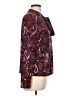 111 STATE 100% Polyester Paisley Burgundy Long Sleeve Blouse Size L - photo 4
