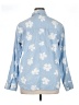 O'Neill Floral Blue Long Sleeve Blouse Size XL - photo 2