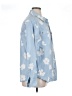O'Neill Floral Blue Long Sleeve Blouse Size XL - photo 4