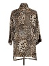 Virgo 100% Polyester Animal Print Brown 3/4 Sleeve Blouse Size 12 - photo 2