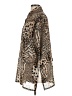 Virgo 100% Polyester Animal Print Brown 3/4 Sleeve Blouse Size 12 - photo 5