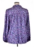 First Love 100% Polyester Animal Print Purple Long Sleeve Blouse Size XL - photo 2