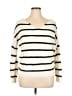 Love Tree 100% Acrylic Stripes Ivory Pullover Sweater Size L - photo 1