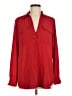 Ann Taylor 100% Polyester Red Long Sleeve Blouse Size M - photo 1