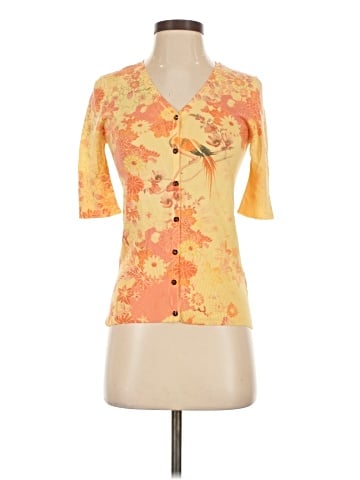 Cut Cute 3/4 Sleeve Button-Down Shirt (view 1)