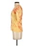 Cut Cute Yellow 3/4 Sleeve Button-Down Shirt Size S - photo 5