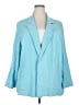 LOGO by Lori Goldstein Blue Blazer Size 2X - photo 1