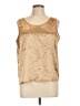 Tess 100% Polyester Gold Sleeveless Blouse Size L - photo 1