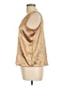 Tess 100% Polyester Gold Sleeveless Blouse Size L - photo 5