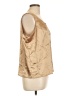 Tess 100% Polyester Gold Sleeveless Blouse Size L - photo 4