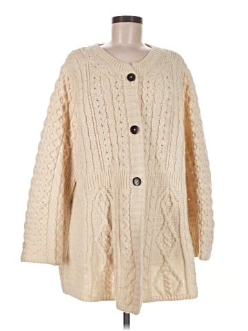 Aran Woollen Mills Wool Cardigan (view 1)