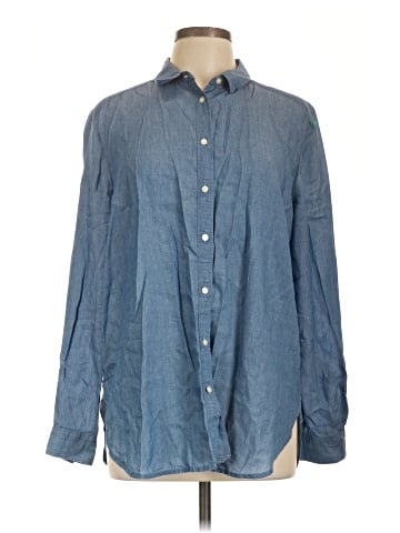 Ann Taylor LOFT Long Sleeve Button-Down Shirt (view 1)