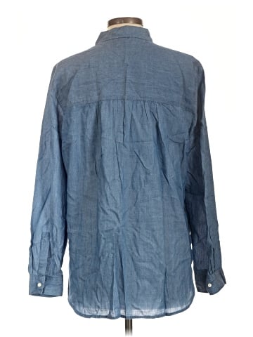 Ann Taylor LOFT Long Sleeve Button-Down Shirt (view 2)