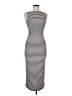 Veronica M. Stripes Gray Casual Dress Size M - photo 1