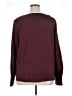 Ann Taylor 100% Polyester Burgundy Long Sleeve Blouse Size XL - photo 2