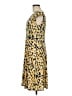 North Style Print Yellow Casual Dress Size 8 - photo 5