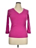 Three Dots Pink 3/4 Sleeve T-Shirt Size XL - photo 1