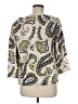 Boden 100% Linen Ivory 3/4 Sleeve Blouse Size 8 - photo 2