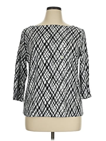 Ann Taylor Factory 3/4 Sleeve T-Shirt (view 1)