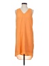 DKNYC 100% Polyester Orange Casual Dress Size 4 - photo 1