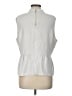 J.Crew White Sleeveless Top Size L - photo 2