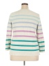 Talbots Stripes White Pullover Sweater Size 2X - photo 2