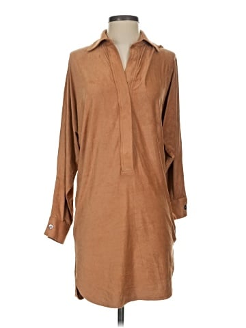 Olivaceous Casual Dress (view 1)