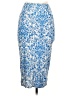 Missguided Print Blue Formal Skirt Size 10 - photo 1