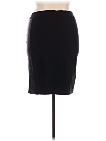 Avenue Montaigne Faux Leather Skirt (view 2)