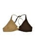 Unbranded Chevron-herringbone Brown Swimsuit Top Size XL - photo 1