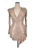 IRO Metallic Tan Cocktail Dress Size 20S - photo 1