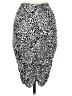 Wearever Animal Print Silver White Casual Skirt Size M - photo 2