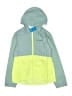 Columbia 100% Nylon Color Block Green Raincoat Size 10 - 12 - photo 1