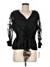 Alex Evenings Black 3/4 Sleeve Blouse Size M - photo 1