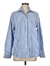 Unbranded Stripes Blue 3/4 Sleeve Button-Down Shirt Size M - photo 1