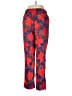 J.Crew Collection 100% Polyester Floral Red Casual Pants Size 8 - photo 2