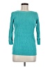 Karen Scott 100% Cotton Teal Pullover Sweater Size M - photo 1