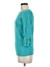 Karen Scott 100% Cotton Teal Pullover Sweater Size M - photo 5