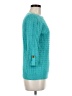 Karen Scott 100% Cotton Teal Pullover Sweater Size M - photo 4