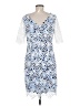 Antonio Melani 100% Polyester Print Blue Cocktail Dress Size 8 - photo 2